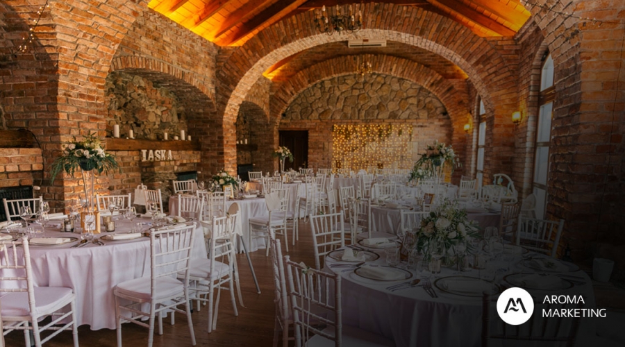 Prevoňanie svadobných priestorov dotvorí celkovú atmosféru svadby